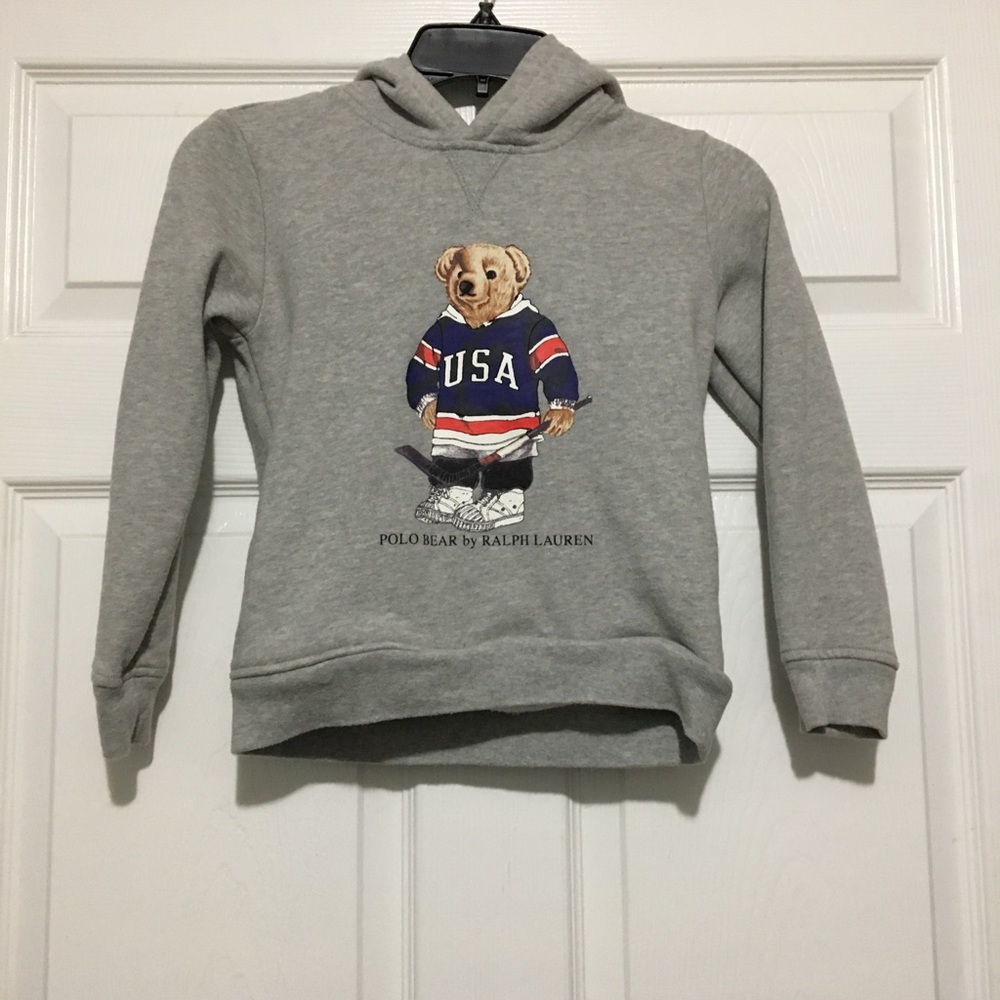 Little boys polo hoodie